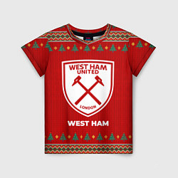 Футболка детская West Ham new year, цвет: 3D-принт