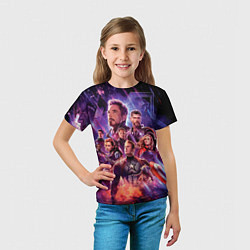 Футболка детская Герои из Мстители финал, цвет: 3D-принт — фото 2