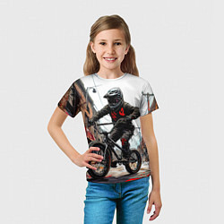 Футболка детская BMX трюки в городе, цвет: 3D-принт — фото 2