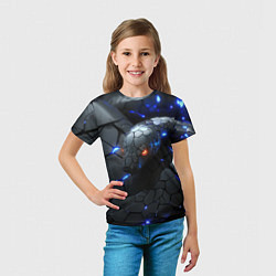 Футболка детская Змея киберпанк, цвет: 3D-принт — фото 2
