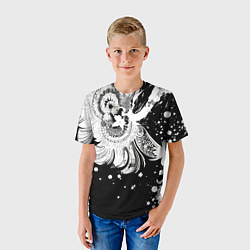 Футболка детская Абстрактная экспрессивная композиция, цвет: 3D-принт — фото 2