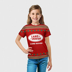 Футболка детская Land Rover new year, цвет: 3D-принт — фото 2