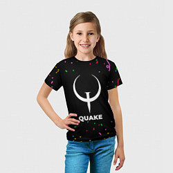 Футболка детская Quake конфети, цвет: 3D-принт — фото 2