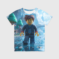 Футболка детская Роблокс человек дождя, цвет: 3D-принт