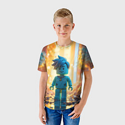 Футболка детская Роблокс таинственный человечек, цвет: 3D-принт — фото 2
