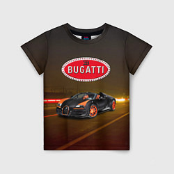 Футболка детская Bugatti on the night route, цвет: 3D-принт