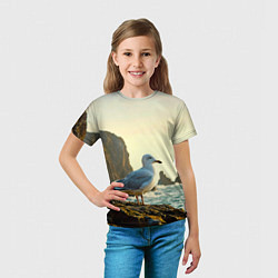 Футболка детская Морская чайка, цвет: 3D-принт — фото 2