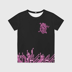 Футболка детская Киберсердце, цвет: 3D-принт