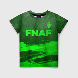 Детская футболка FNAF - green gradient посередине