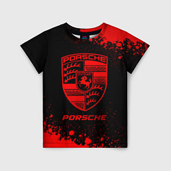 Футболка детская Porsche - red gradient, цвет: 3D-принт