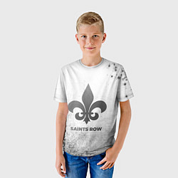 Футболка детская Saints Row - white gradient, цвет: 3D-принт — фото 2