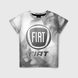 Детская футболка Fiat - white gradient