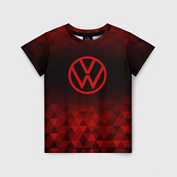 Детская футболка Volkswagen red poly