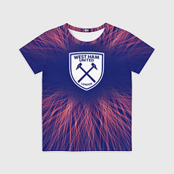 Футболка детская West Ham red energy, цвет: 3D-принт