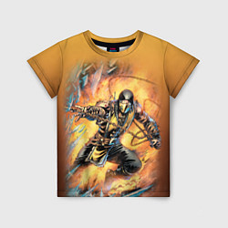 Футболка детская Scorpion - Mortal Kombat, цвет: 3D-принт