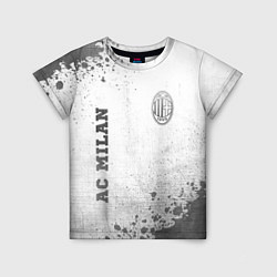 Детская футболка AC Milan - white gradient вертикально