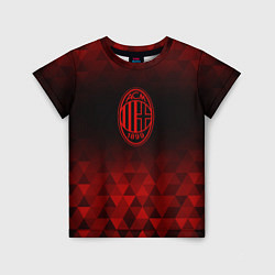 Детская футболка AC Milan red poly