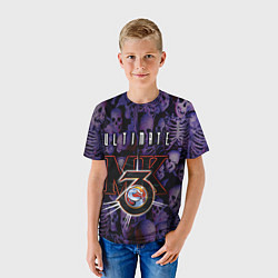 Футболка детская Ultimate mortal kombat logo, цвет: 3D-принт — фото 2