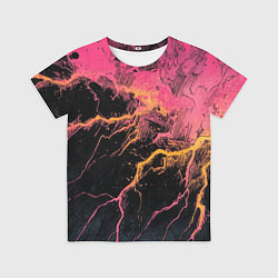 Футболка детская Абстрактные молнии текстура, цвет: 3D-принт