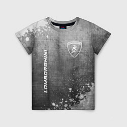 Детская футболка Lamborghini - grey gradient вертикально