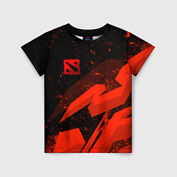 Детская футболка Dota 2 - красные брызги