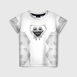 Футболка детская Poppy Playtime white poly, цвет: 3D-принт