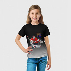 Футболка детская Sergey Bobrovsky is goalkeeper of the Florida Pant, цвет: 3D-принт — фото 2