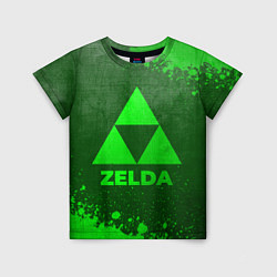 Детская футболка Zelda - green gradient