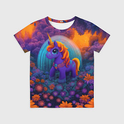 Футболка детская Сказочный единорог, цвет: 3D-принт