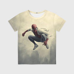 Футболка детская Человек паук в прыжке, цвет: 3D-принт