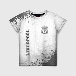 Детская футболка Liverpool - white gradient вертикально