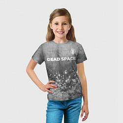 Футболка детская Dead Space - grey gradient посередине, цвет: 3D-принт — фото 2