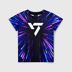 Футболка детская Seventeen neon energy, цвет: 3D-принт
