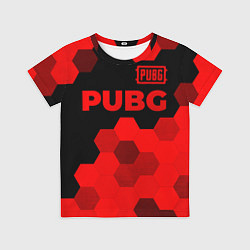 Футболка детская PUBG - red gradient посередине, цвет: 3D-принт