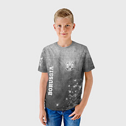 Футболка детская Borussia - grey gradient вертикально, цвет: 3D-принт — фото 2