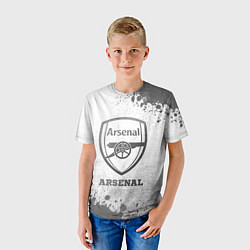 Футболка детская Arsenal - white gradient, цвет: 3D-принт — фото 2