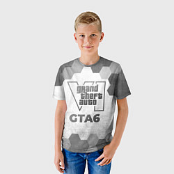Футболка детская GTA6 - white gradient, цвет: 3D-принт — фото 2