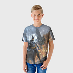 Футболка детская Бэтмен - старый стиль, цвет: 3D-принт — фото 2