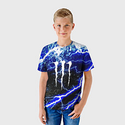 Футболка детская Monster storm energy, цвет: 3D-принт — фото 2
