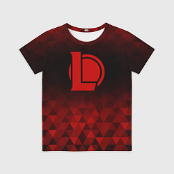 Футболка детская League of Legends red poly, цвет: 3D-принт