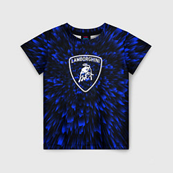 Детская футболка Lamborghini blue energy