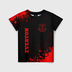 Детская футболка Everton - red gradient вертикально