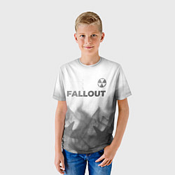 Футболка детская Fallout - white gradient посередине, цвет: 3D-принт — фото 2