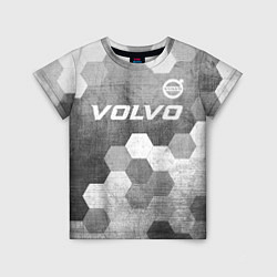 Футболка детская Volvo - grey gradient посередине, цвет: 3D-принт