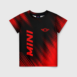 Футболка детская Mini - red gradient вертикально, цвет: 3D-принт