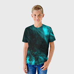 Футболка детская Neon smoke, цвет: 3D-принт — фото 2