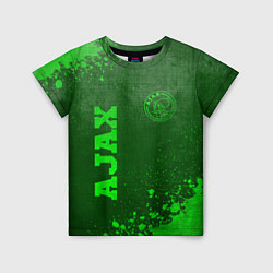 Детская футболка Ajax - green gradient вертикально