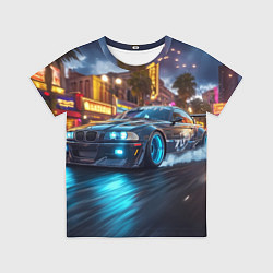 Футболка детская ВМБ неоновый свет, цвет: 3D-принт