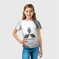 Футболка детская Mitsubishi - white gradient, цвет: 3D-принт — фото 2