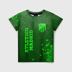 Детская футболка Atletico Madrid - green gradient вертикально
